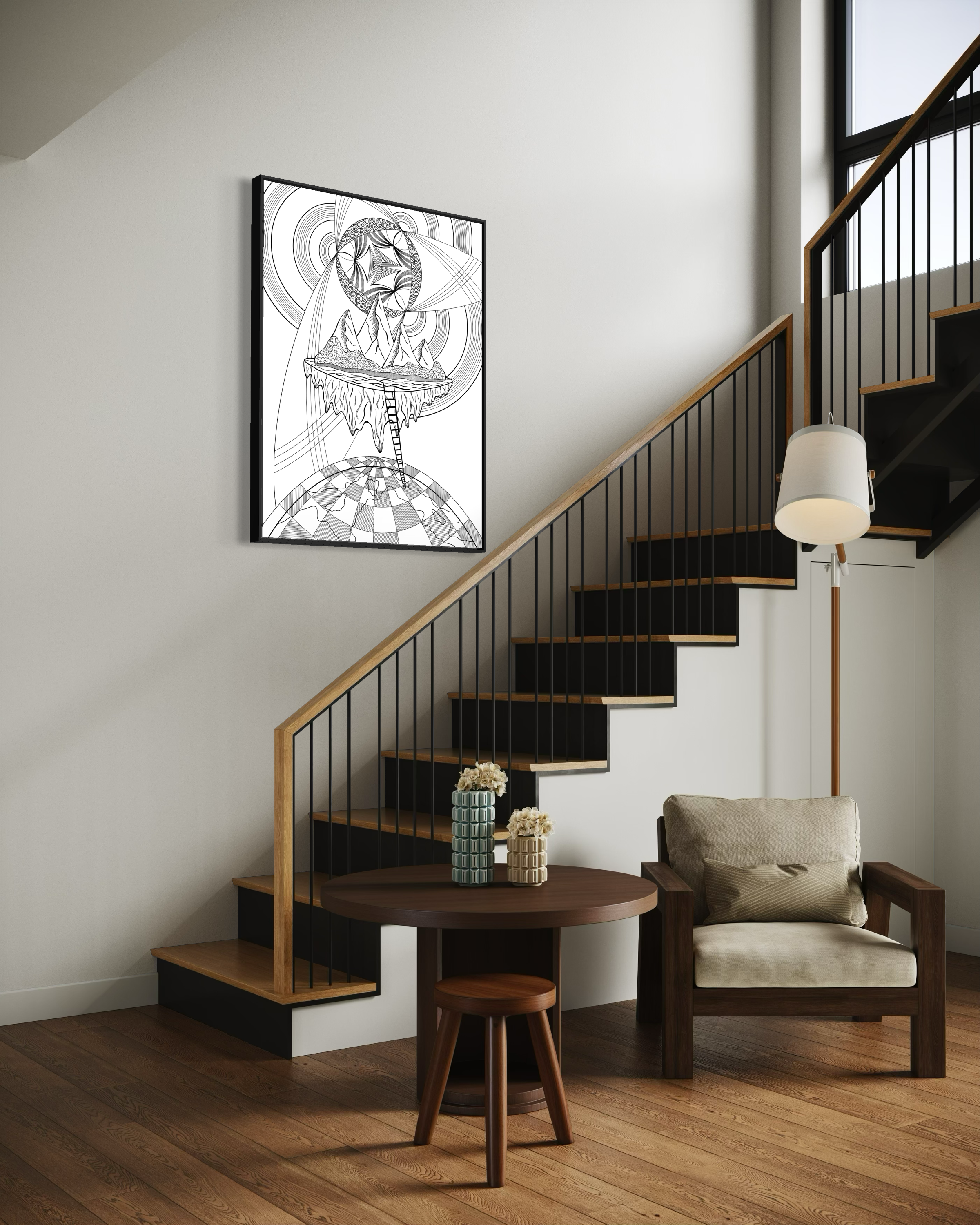 The Path | Framed Canvas